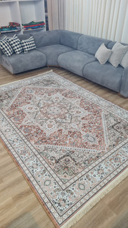 خرید ارزان فرشینه آفتاب کدU540مخمل شانل استپدار