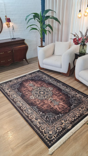خرید ارزان فرشینه آفتاب کدU675مخمل شانل استپدار